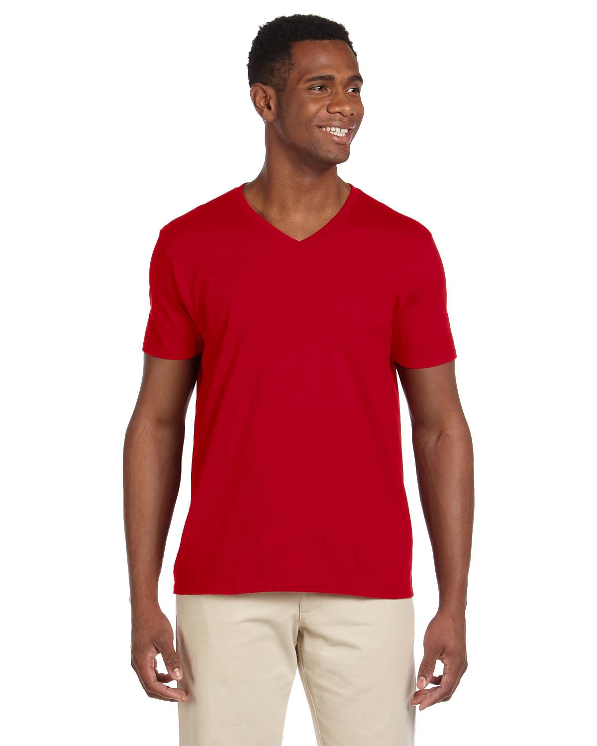 G64V CHERRY RED FRONT Gildan G64V T-Shirt