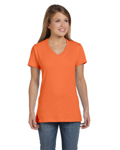 Hanes Women's Lavender 4.5 oz. 100% Ringspun Cotton nano-T T-Shirt