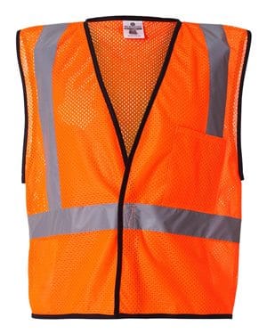 Orange safety vests front