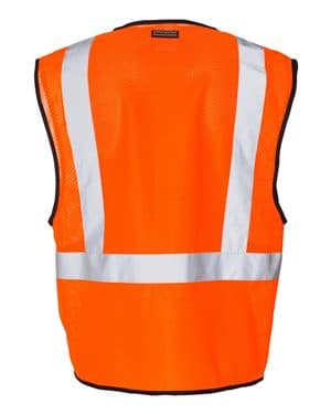 Orange Construction Vest BACK